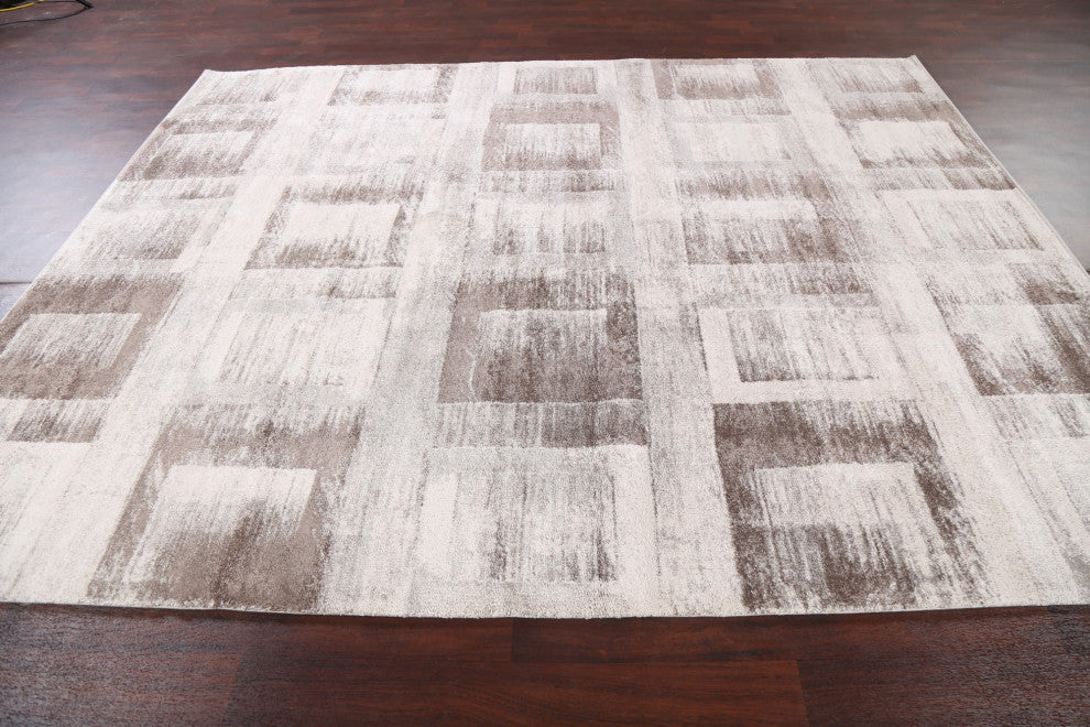 Geometric Transitional Oriental Turkish Rug Contemporary Carpet 8x10