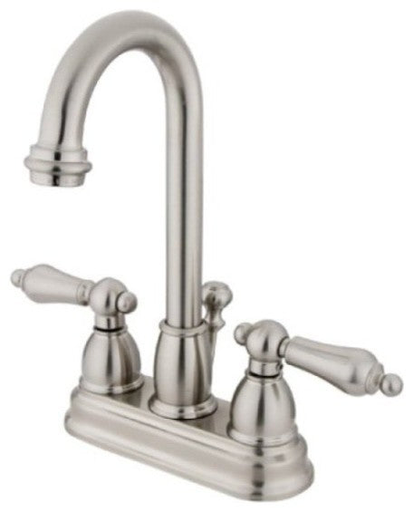 Restoration Two Handle 4" Centerset Lavatory Faucet with Retail Pop-up