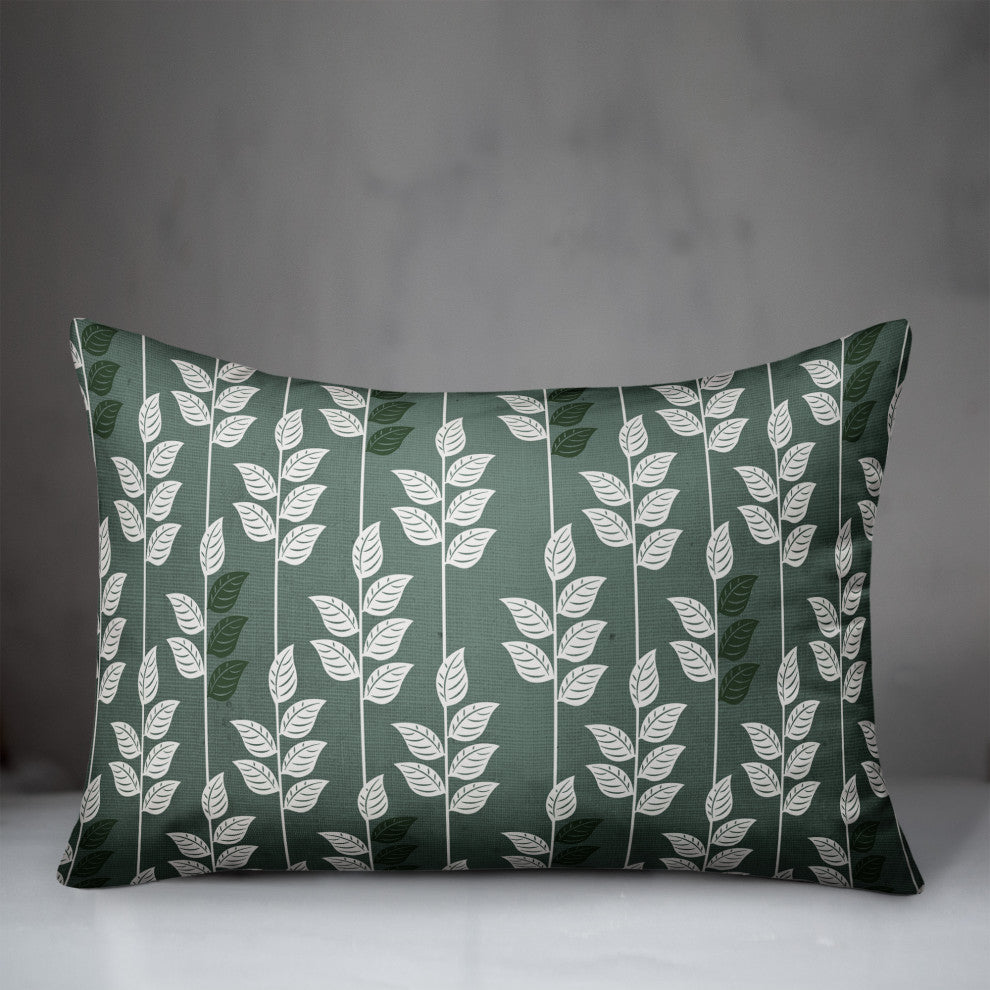 Geometric Nature Pattern 14x20 Spun Poly Pillow
