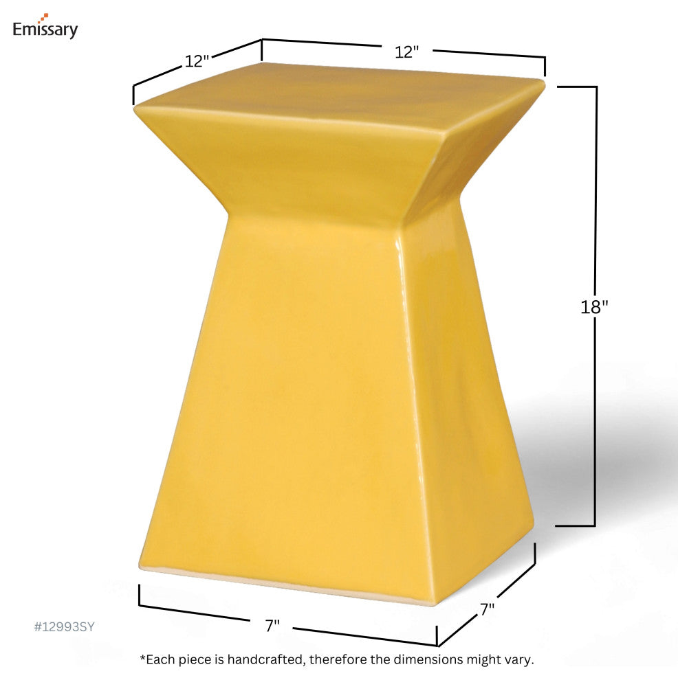 Sun Yellow Upright Garden Stool