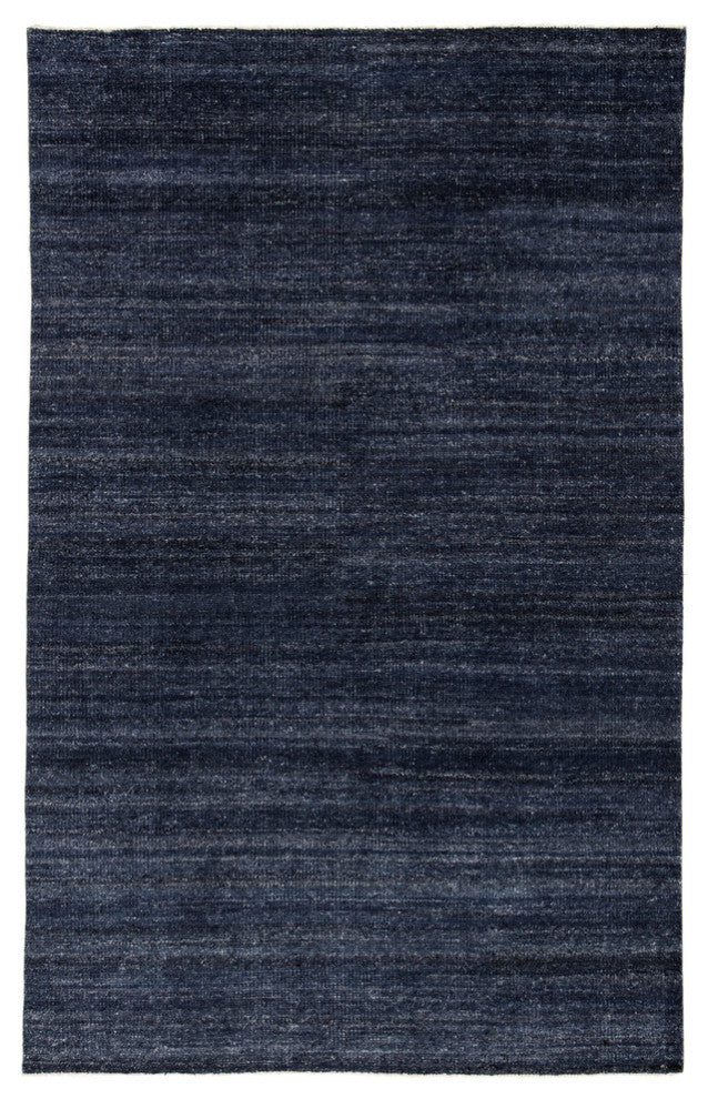 Jaipur Living Origin Knotted Solid Area Rug, Dark Blue, 7'9"x9'9"