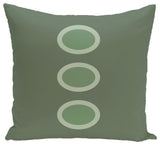Zen Geometric Print Pillow, Herb Green, 16"x16"