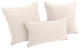 Double-Corded Solid Twill Throw Pillows With Inserts, Set of 3, Natural