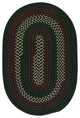 Colonial Mills Deerfield DF61 Hunter Green Traditional Area Rug, Oval 2'x8'