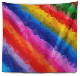 Multi Color Polygonal Pencils Abstract Wall Tapestry, 92"x78"