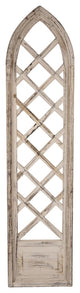 Old Creek Decorative Window Farmhouse Wall Decor, 12"x48", Vintage White