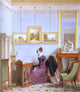 Johann Ender Woman at her Writing Desk, 20"x25" Wall Decal