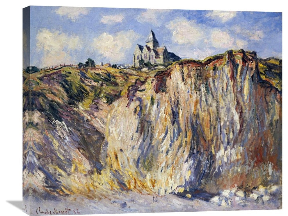 "Church of Varengeville, in the Morning" Canvas Giclee by Claude Monet, 30"x24"