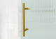 Galaxy 60"x60" Frameless Glass Sliding Bathtub Doors, Satin Brass, Right