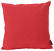 GDF Studio Coronado Outdoor Water Resistant Square Throw Pillow, Red, Set of 2