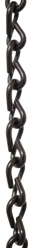 Steel Double Jack Basket Chain, Various Finishes, Black, U13