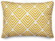 Yellow Geometric Arrow 14x20 Lumbar Pillow