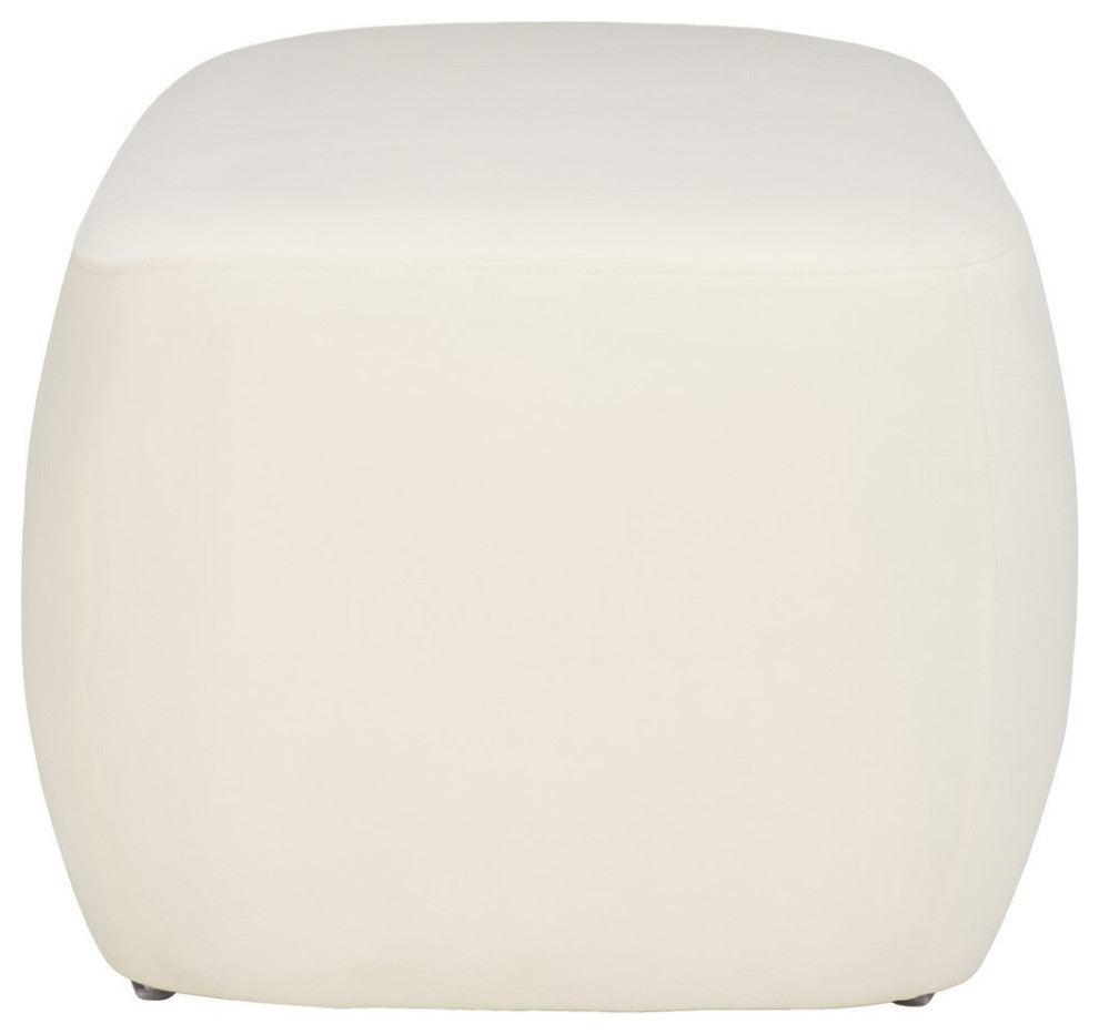 Safavieh Whitley Rectangle Ottoman, Cream