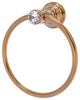 Carolina Crystal Towel Ring, Brushed Bronze