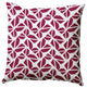 Kaleidoscope Graffiti Indoor/Outdoor Throw Pillow, Plum, 18"x18"
