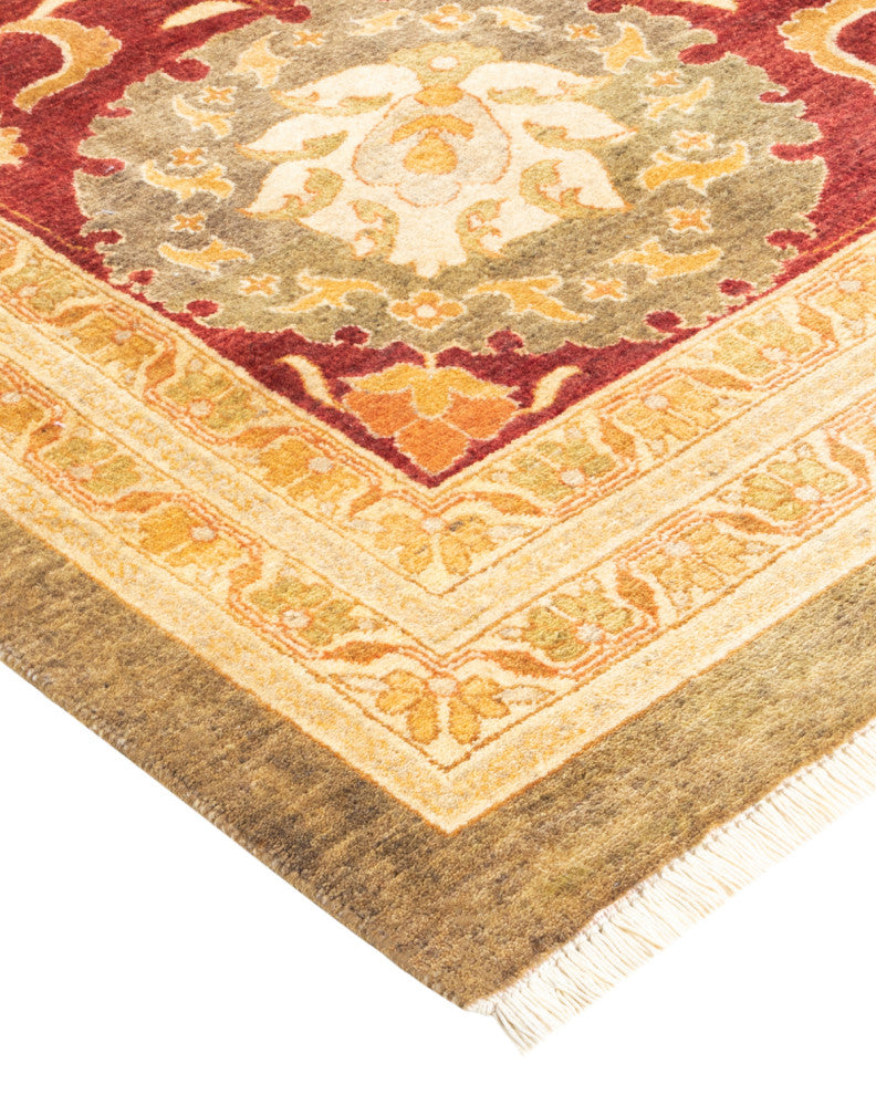 Mogul, One-of-a-Kind Hand-Knotted Area Rug Green, 12'2"x13'7"
