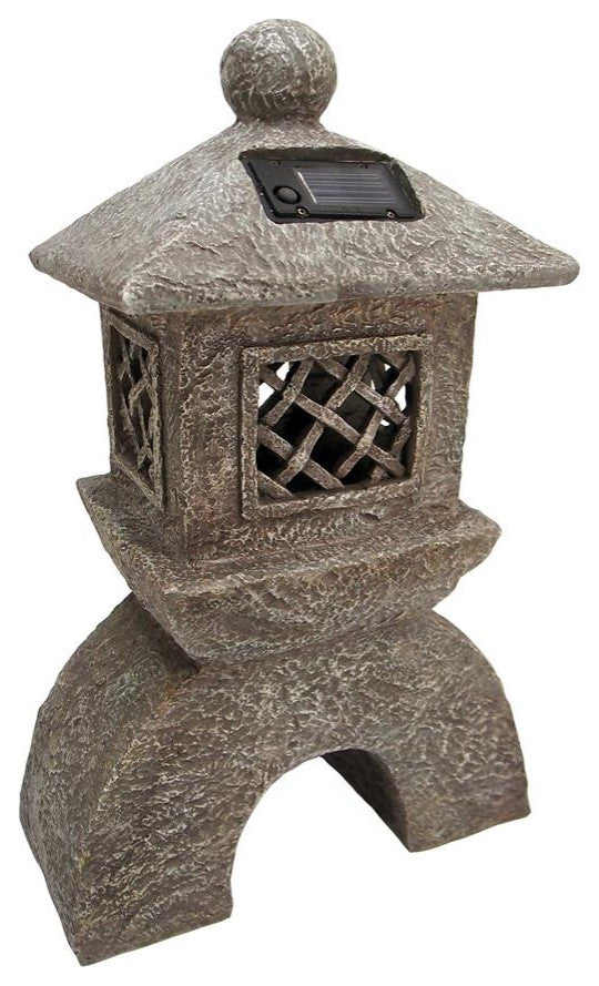 Design Toscano Japanese Pagoda Solar Lantern Statue
