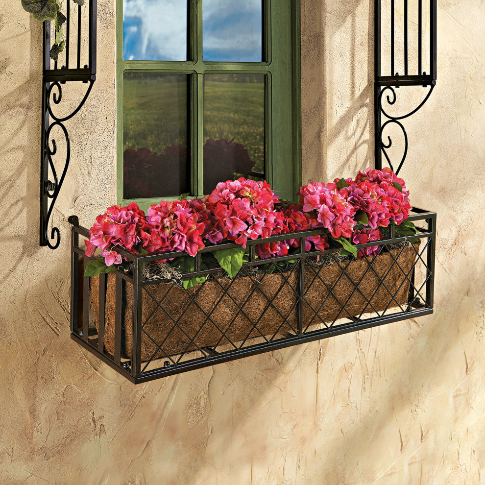 European-Style Metal Window Box