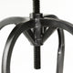 GDF Studio Brixton Adjustable Swivel Iron Bar Stool, Beige Fabric
