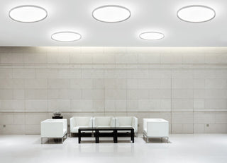 Bina Round Surface Mount, Direct Light, 32", White Finish