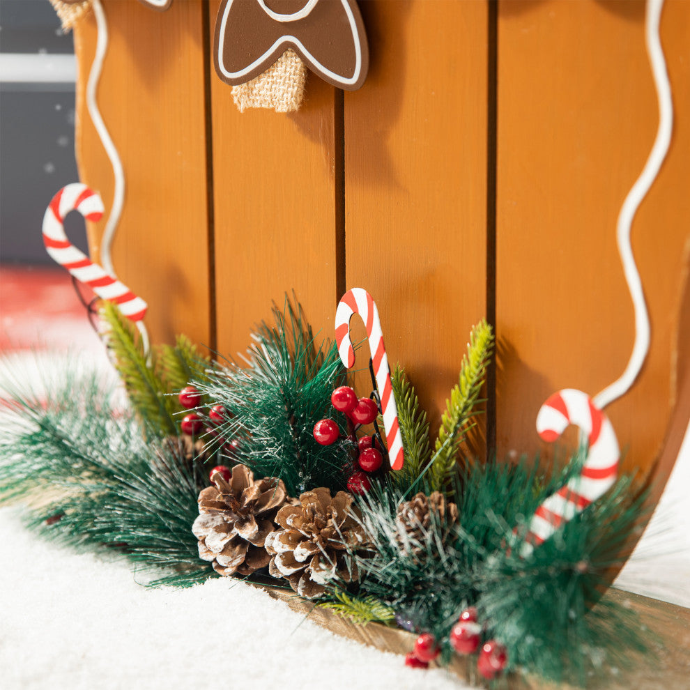 24"H Wood Gingerbread Man Porch Decor