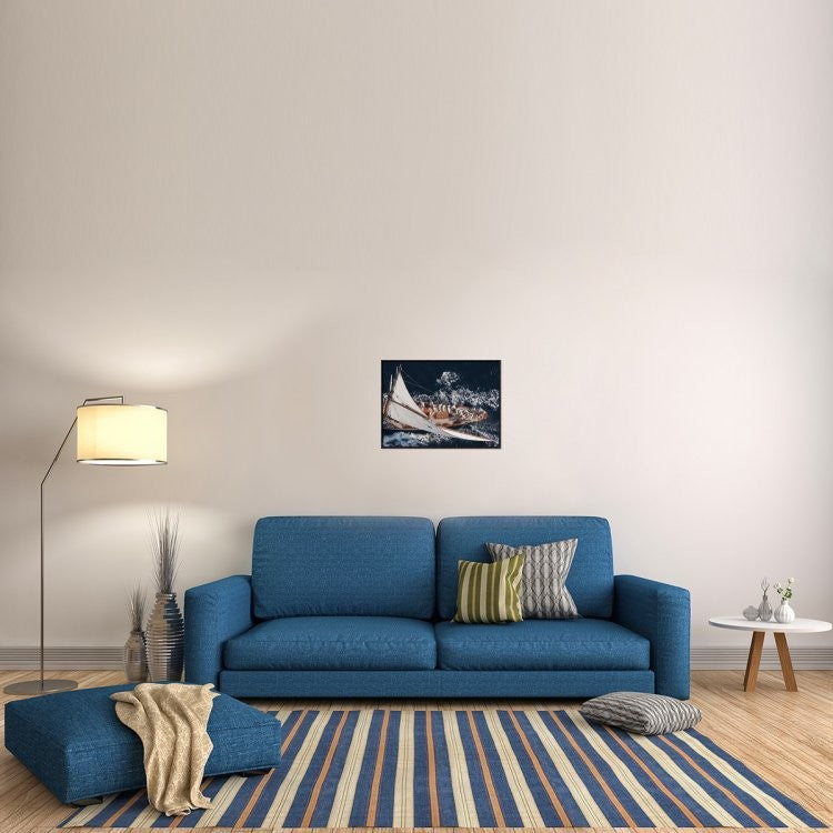 "Above Moonbeam" Framed Canvas Giclee by Marc Pelissier, 25x19"