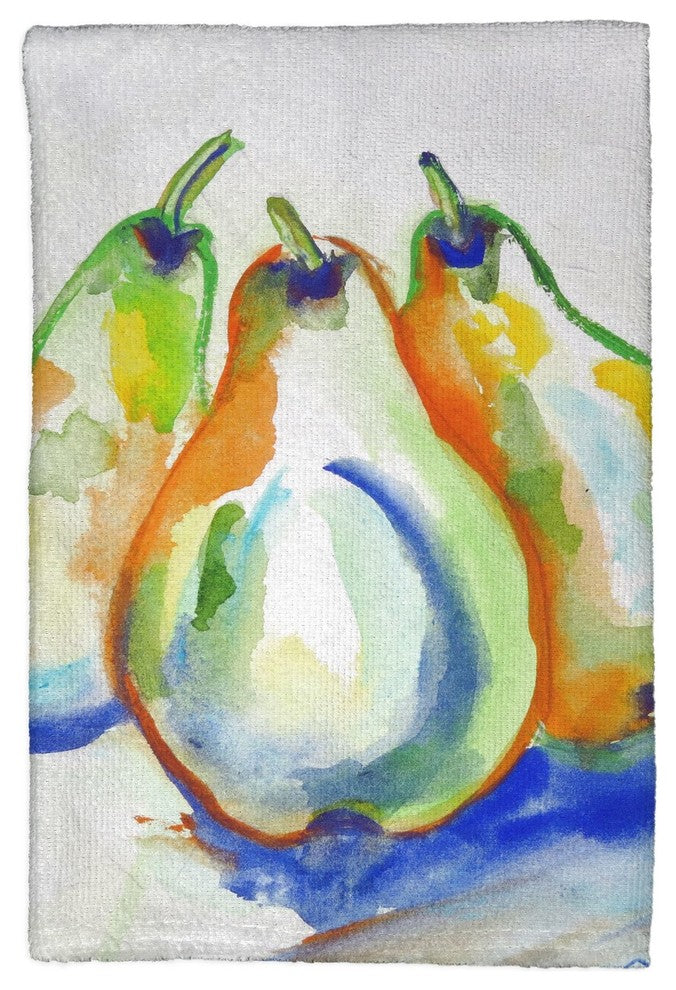 Three Pears Kitchen Towel - Two Sets of Two (4 Total)