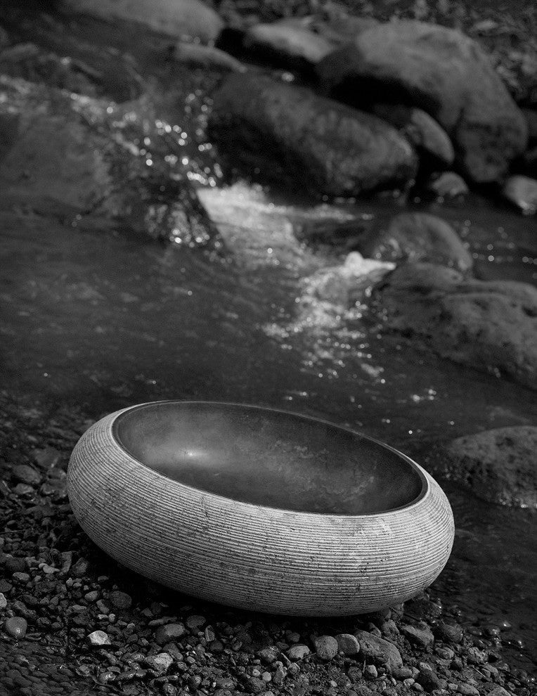 Fiji Stone Sink, Black