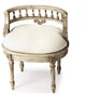 Butler Hathaway Gilted Cream Vanity Seat