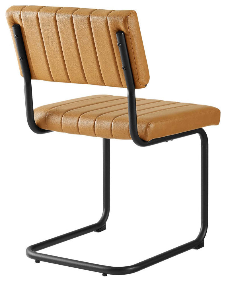 Parity Vegan Leather Dining Side Chairs Set of 2 - Thumbnail 5