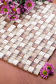 Mesh Pess/Beige Mosaic, 12"x12" Sheets, Set of 10