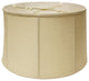 17" Pale Brown Throwback Drum Linen Lampshade