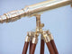 Floor Standing Harbor Master Telescope, Brass, 30"