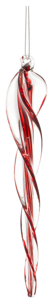 Glass Icicle Ornament, 6-Piece Set