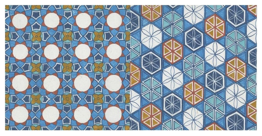 "Hex Tiles" Digital Paper Print by Kathrine Lovell, 74"x38"