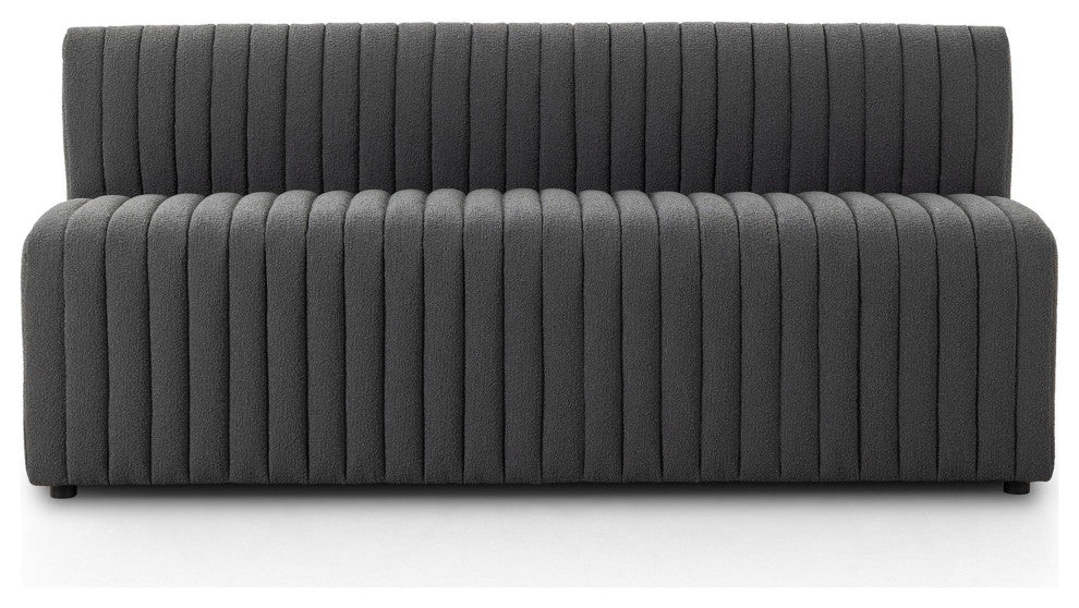 Augustine 72" Dining Bench Fiqa Boucle Charcoal