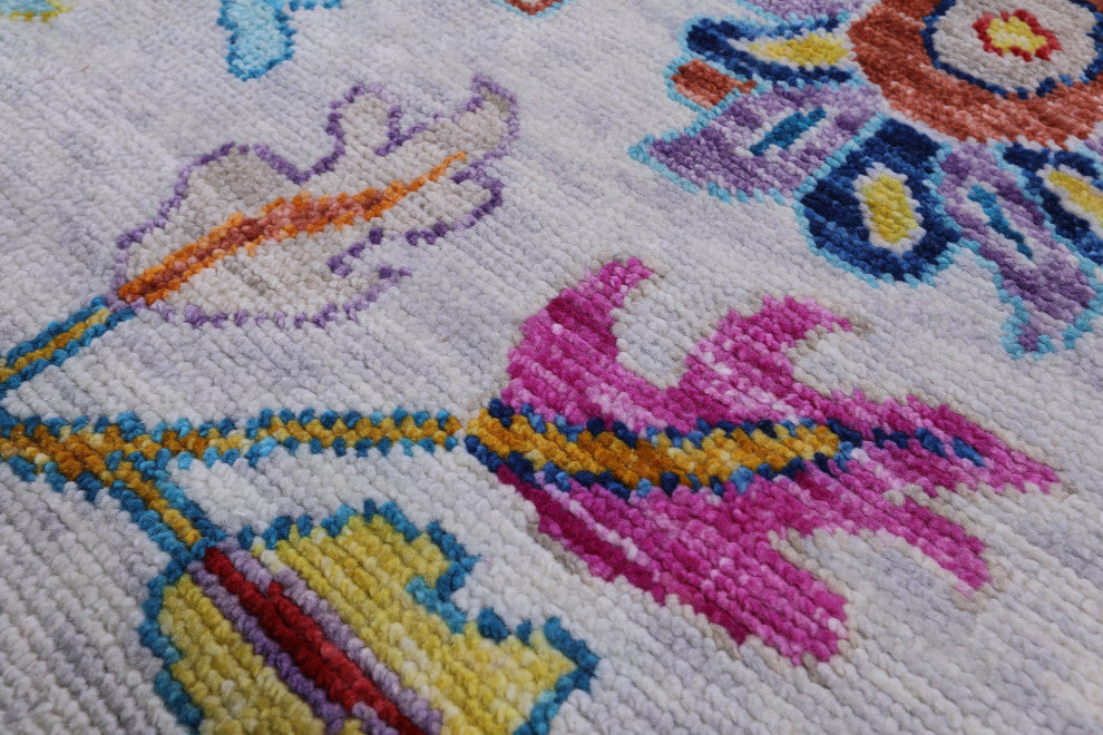 Turkish Oushak Hand Knotted Wool Rug 12' 4" X 14' 8" - Q14769