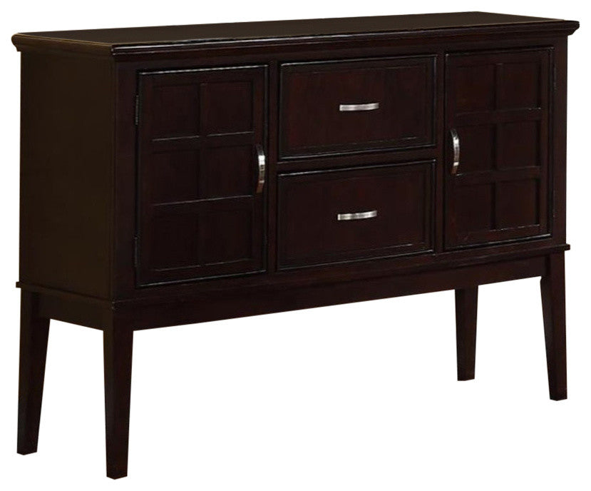 Benzara BM171390 Plywood Poplar Wood Buffet Server, Espresso