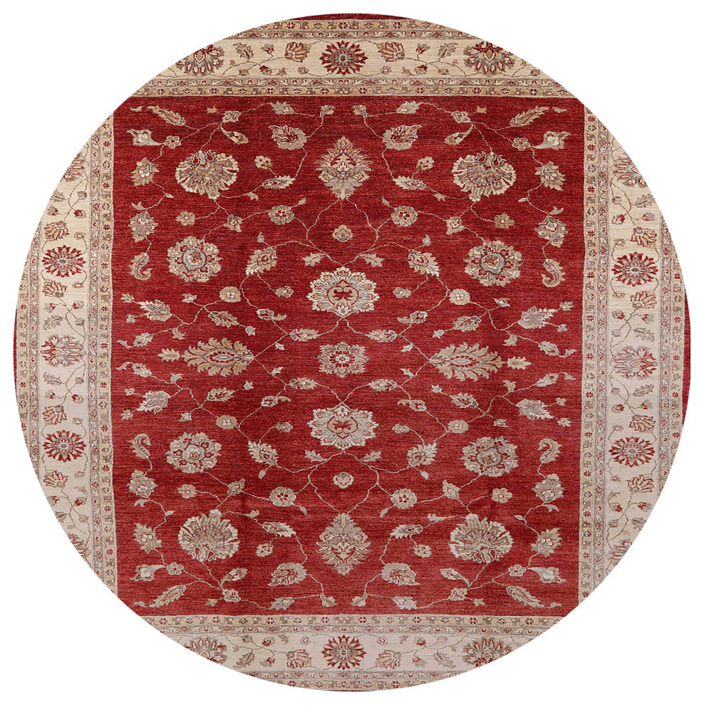 Ahgly Company Indoor Round Mid-Century Modern Area Rugs, 3' Round