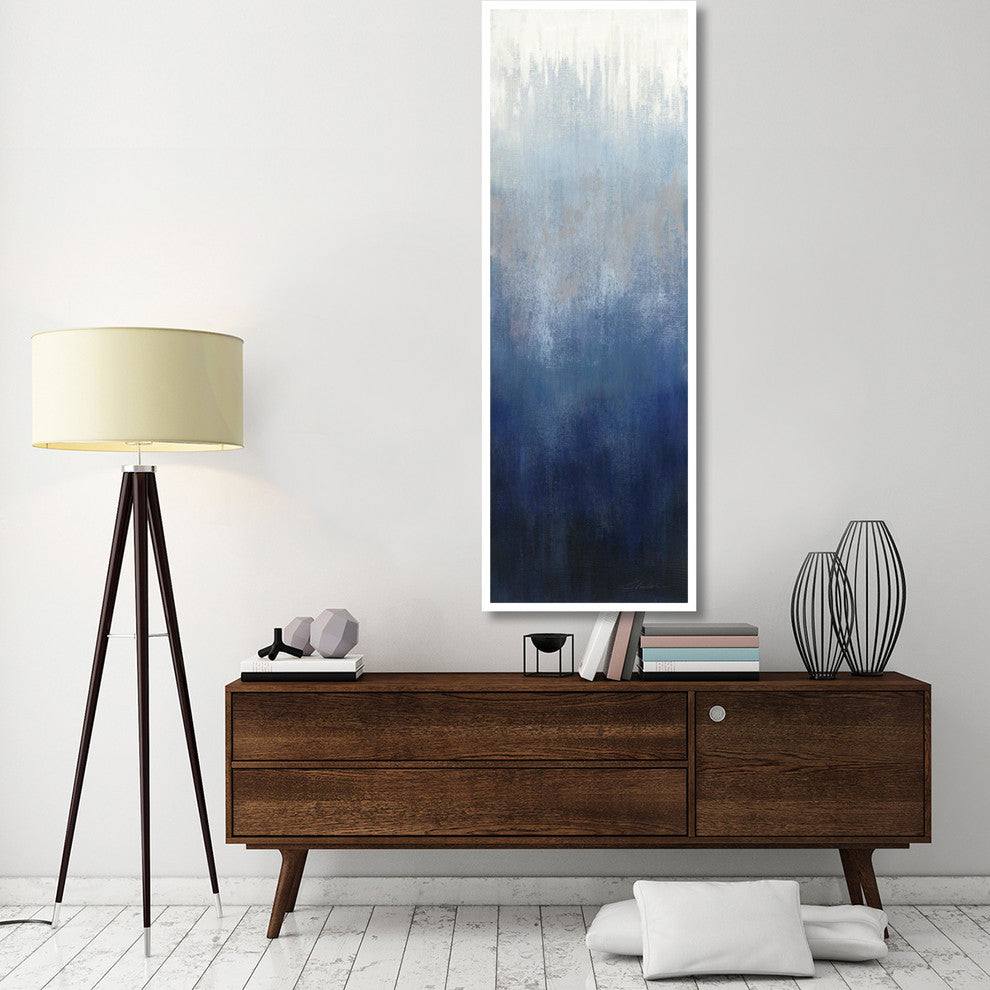"Silver Wave I" Digital Paper Print by Silvia Vassileva, 26"x74"