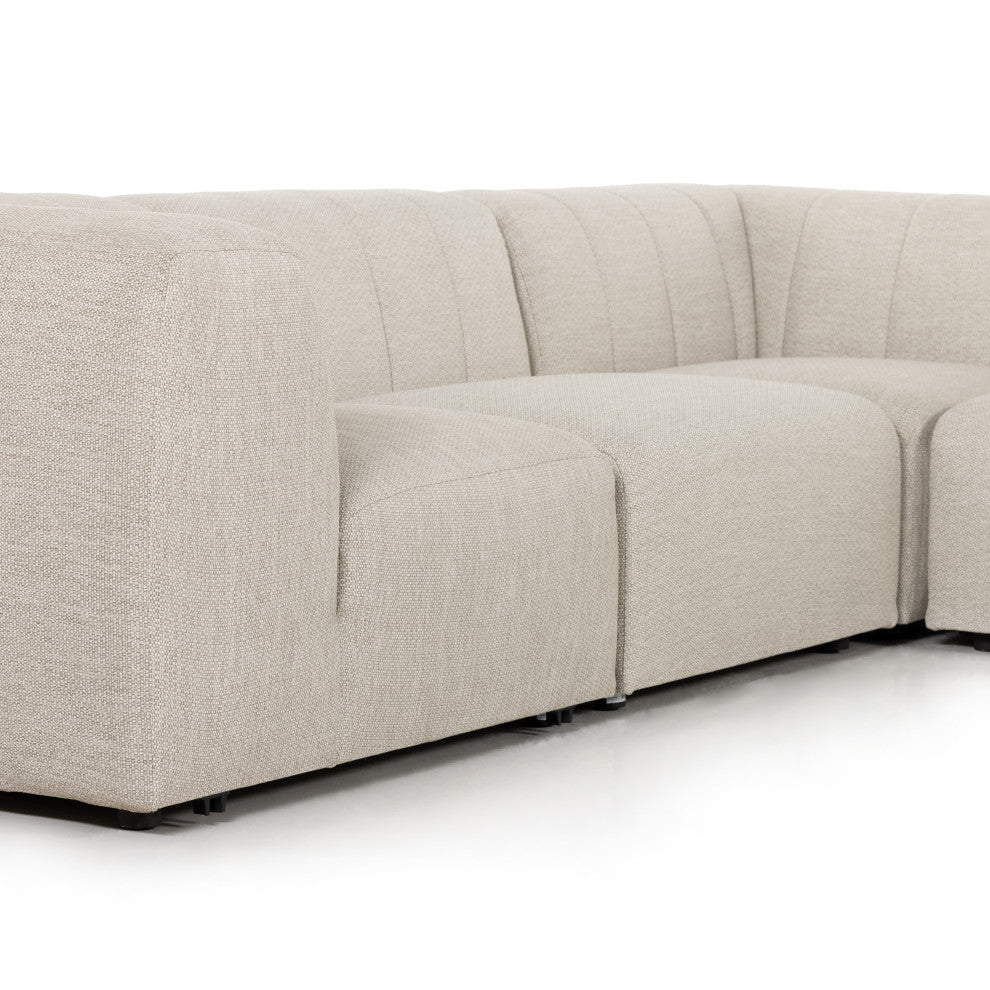 Gwen Outdoor 5 Pc Sectional-Faye Sand