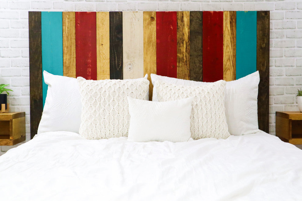 Handcrafted Headboard, Leaner Style, Sugar Mix, Twin