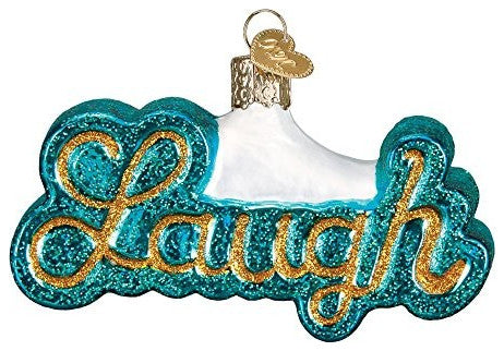 Old World Christmas Blown Glass Laugh Ornament