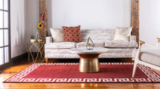 Unique Loom Terracotta Athens Modern 5' 0 x 8' 0 Area Rug