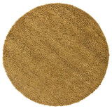 Strata Contemporary Area Rug, Gold, 7'9" Round