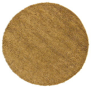 Strata Contemporary Area Rug, Gold, 7'9" Round