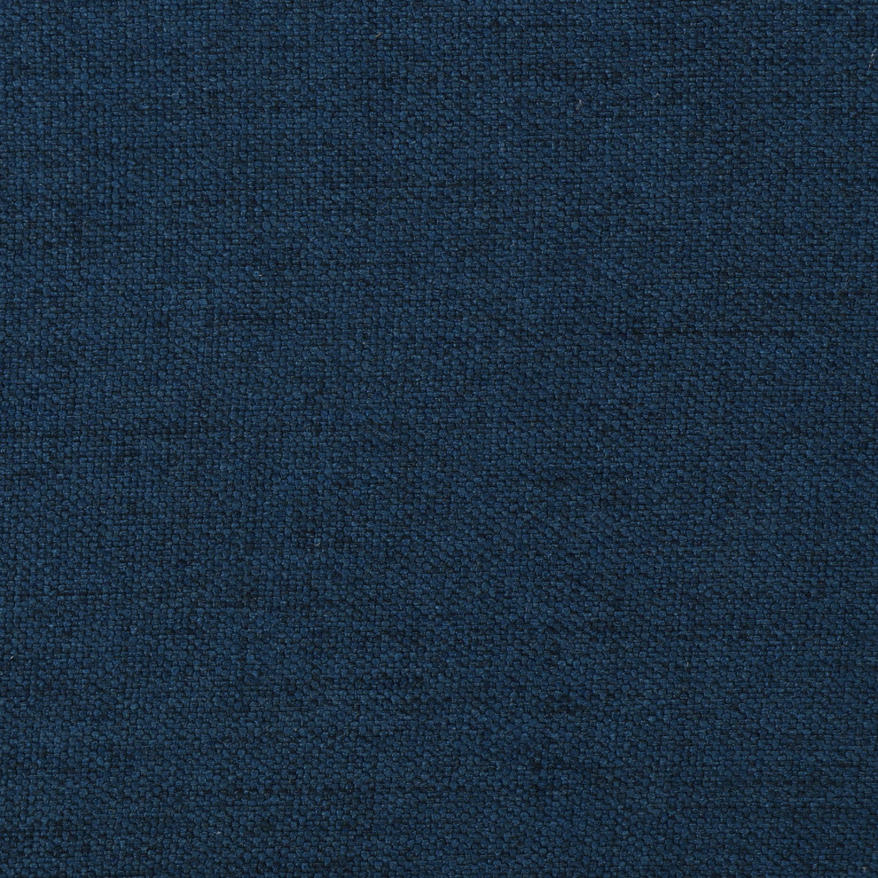 GDF Studio Armstrong Traditional Fabric Recliner, Navy Blue/Dark Brown