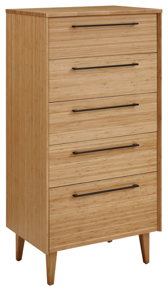 Sienna Five Drawer Chest, Caramelized