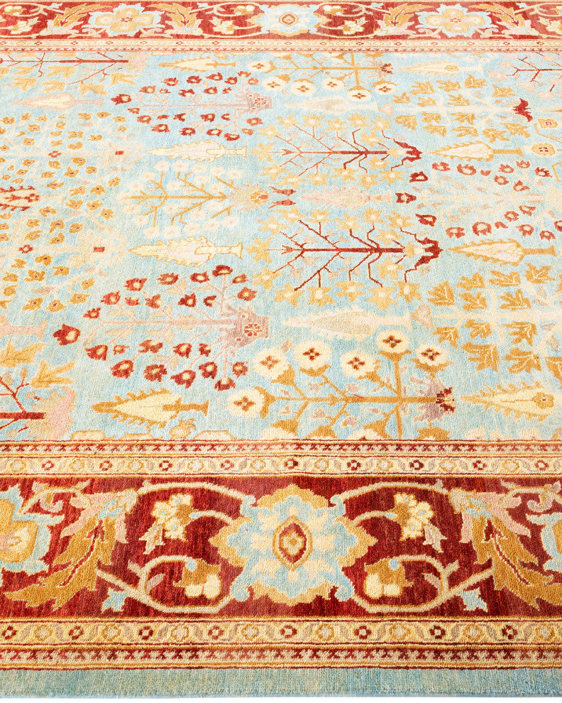 ECLECTIC, Hand Knotted Area Rug 9' 2" X 6' 2"