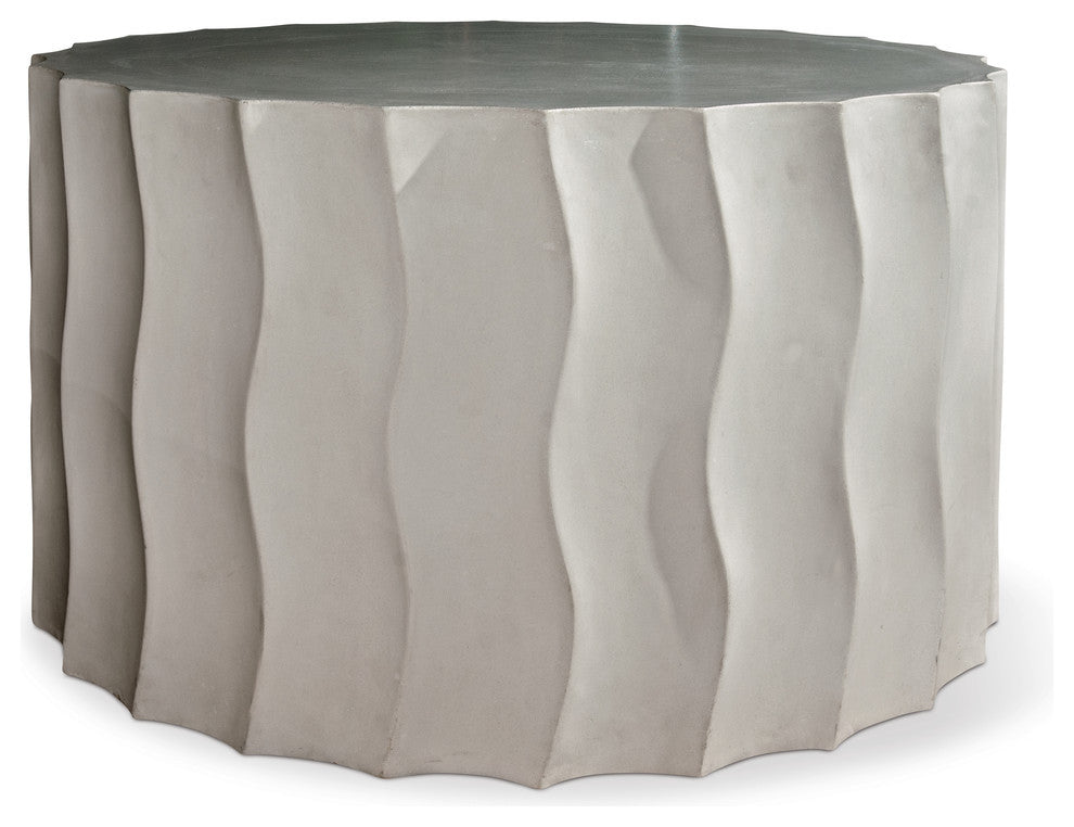 Wave Accent Tables Wide, Slate Gray